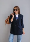 Lacivert Blazer Ceket