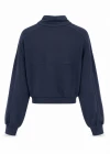 Lacivert Yarasa Kol Sweat Ceket
