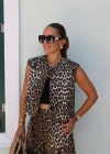 Leopard Pattern Round Neck Vest