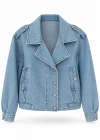 MAVİ Apolet Detay Oversize Jean Ceket