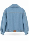 MAVİ Apolet Detay Oversize Jean Ceket