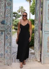 Maxi Saten Elbise