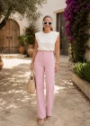 PEMBE Cep Detay Bol Paça Jean Pantolon