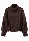 Pile Detay Süet Bomber Ceket