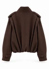 Pile Detay Süet Bomber Ceket