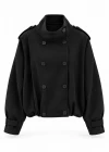 Pile Detay Süet Bomber Ceket