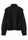 Pile Detay Süet Bomber Ceket