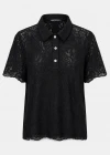 Polo Neck Lace Blouse