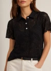 Polo Neck Lace Blouse