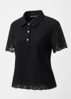 Polo Neck Lace Blouse