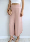 Powder Baggy Leg Asymmetric Satin Pants