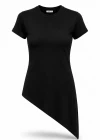 Siyah Asimetrik Tshirt