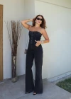 Black Denim Jumpsuit