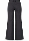 Siyah Bol Paça Push Up Jean Pantolon
