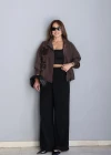 Siyah Cep Detay Palazzo Pantolon