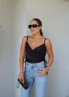 Black Cut-out Blouse
