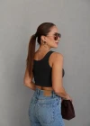 Siyah Fitilli Crop