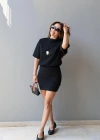 Siyah Mini Elbise