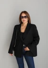 Siyah Oversize Blazer Ceket