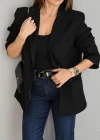 Siyah Oversize Blazer Ceket