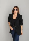 Siyah Oversize Blazer Ceket