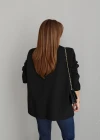 Siyah Oversize Blazer Ceket