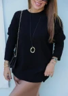 Siyah Oversize Kazak