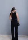 Siyah Palazzo Pantolon