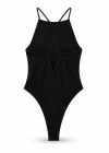 Siyah Sırt Detay Bodysuit