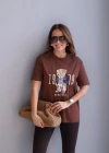 Teddy Nakış Detay Tshirt