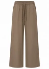 Vizon Beli Lastikli Bol Paça Pantolon