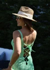 GREEN Back Crisscross Detail Knit Dress