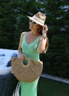 GREEN Back Crisscross Detail Knit Dress