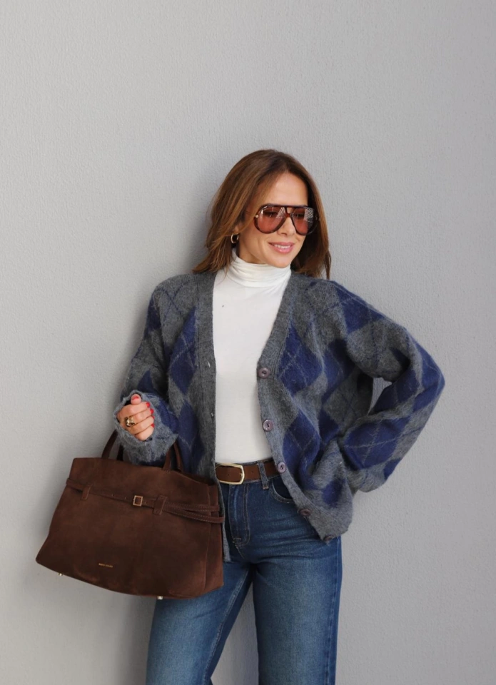 Antrasit Baklava Hırka