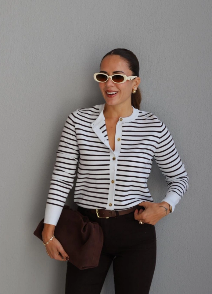 Striped Knit Cardigan