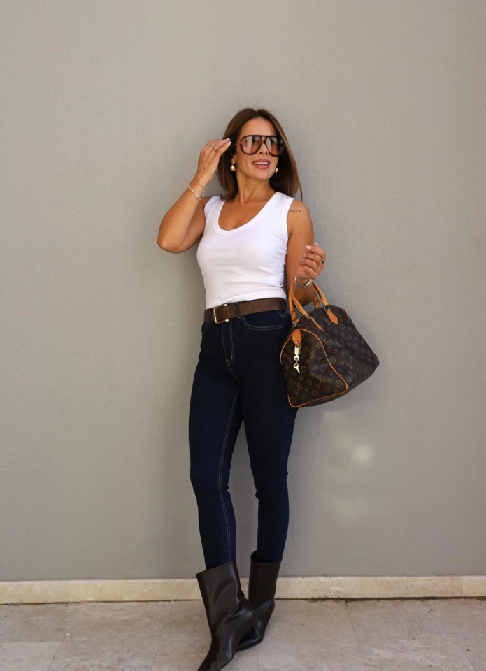 Lacivert Skinny Jean