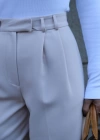 Beige Bel Detay Pantolon