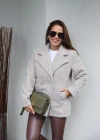Beige Buklet Kaban Ceket