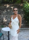 BEJ Askılı Midi Boy Tül Elbise