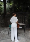 Bel Bağlama Detay Gömlek Pantolon Takım