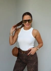 Beyaz Halter Yaka Atlet