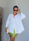 Beyaz Oversize Gömlek