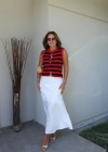Beyaz Saten Etek