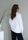 Beyaz Uzun Kol Tshirt