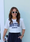 Beyaz Yazı Detay Vatkalı Tshirt