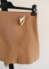 Camel Gold Toka Detay Şort Etek