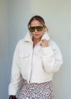 Ekru Oversize Gabardin Ceket