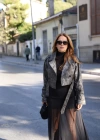 Eskitme Model Kemer Detay Deri Ceket