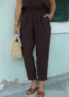 KAHVE Bluz Pantolon Takım