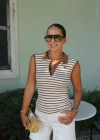 KAHVE Polo Yaka Çizgili Atlet
